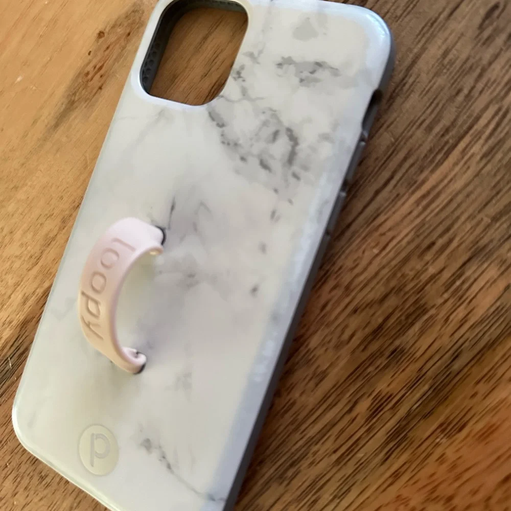 Marble White Loopy iPhone 11 Pro Case with Loop Handle